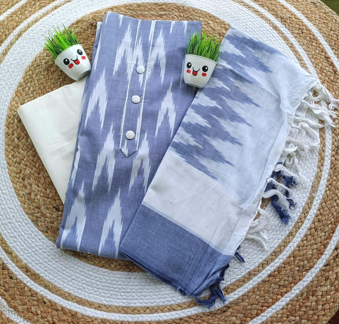 SALWAR SET( Ikkat cotton)003