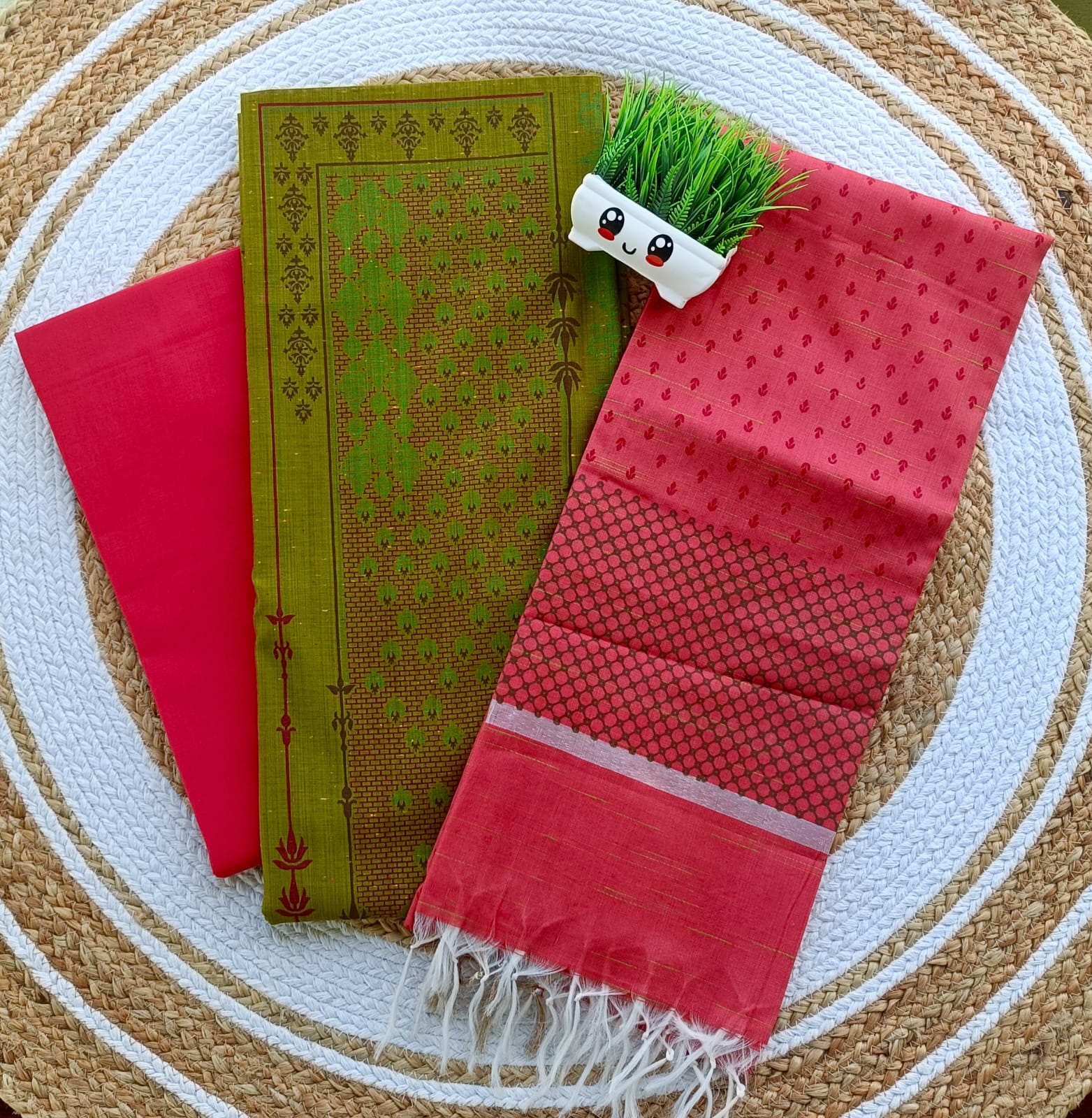 SALWAR SET(Print slik cotton)021