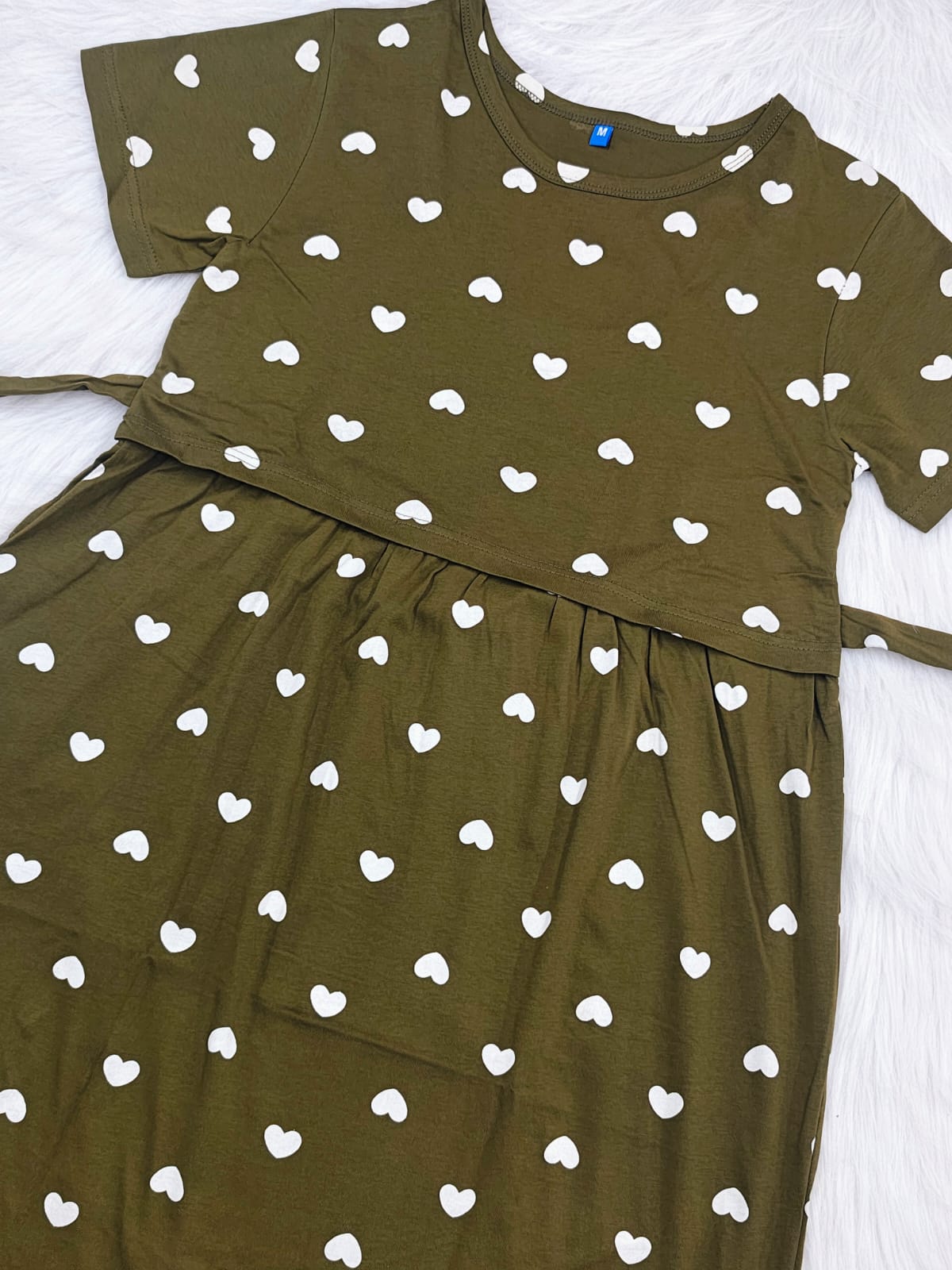 Zipless maternity wear olive green