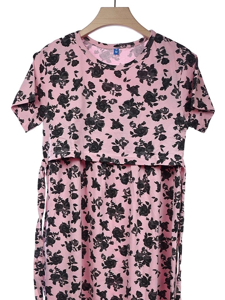 Zipless maternity wear black rose